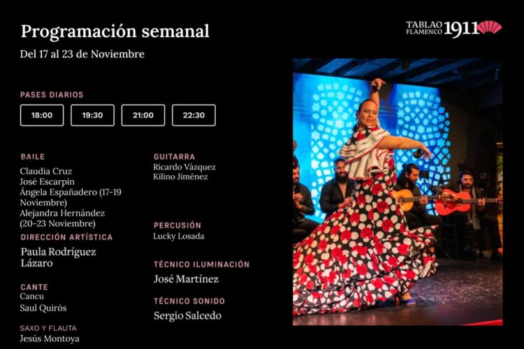 Programación 17-23 Noviembre Tablao 1911