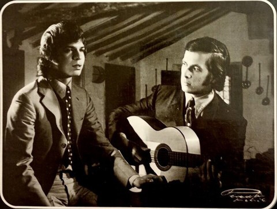 Camarón de la Isla junto a Paco de Lucía en 1969
